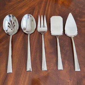 Lenox 5 Pc Serve Set Stainless Scalloped Contemporary Vietnam